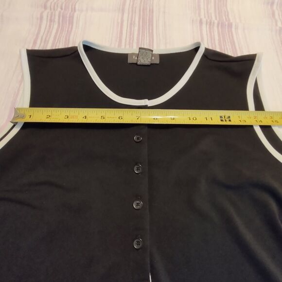 Ladies half button tank top XL Poly. (0034) - Picture 5 of 6